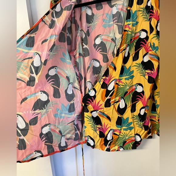 EUC Anthro Farm Rio Wrap Top - Picture 5 of 11